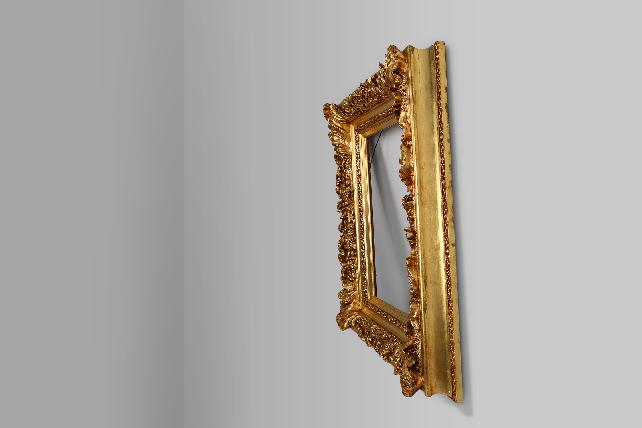 Gilded Louis XV Frame labeled and manufactured Antwerp, Belgium ca. 1850thumbnail